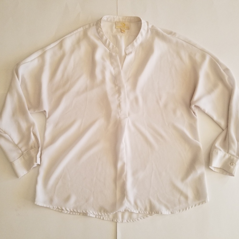 Collective Concepts White Top Shirt Sz XS